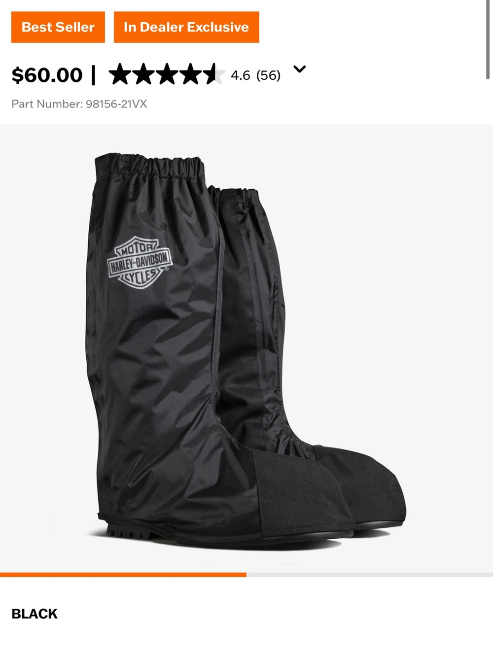 Harley-Davidson Men Boot Covers size L and XL available